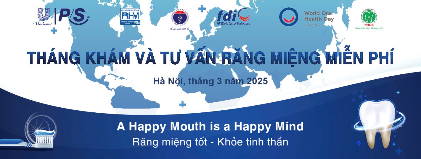 THÁNG KHÁM VÀ TƯ VẤN CHĂM SÓC SỨC KHỎE RĂNG MIỆNG MIỄN PHÍ T3/2025