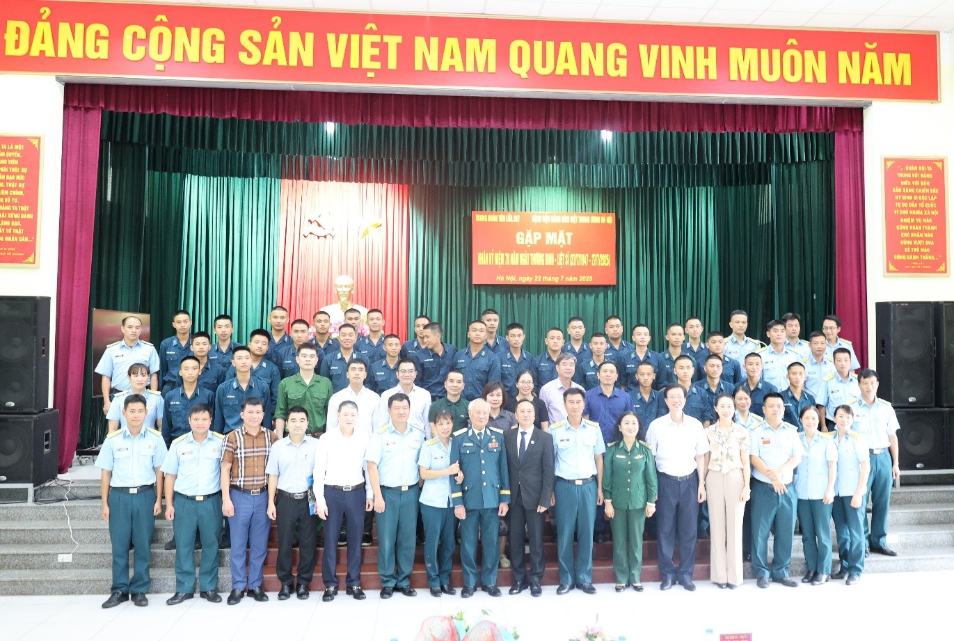 BỆNH VIỆN RĂNG HÀM MẶT TRUNG ƯƠNG HÀ NỘI GẶP MẶT TRUNG ĐOÀN TÊN LỬA 257 NHÂN KỶ NIỆM 78 NĂM NGÀY THƯƠNG BINH LIỆT SĨ