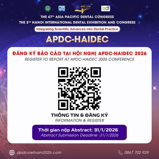  THÔNG BÁO: ĐĂNG KÝ THAM GIA BÁO CÁO TẠI HỘI NGHỊ APDC-HAIDEC 2026
