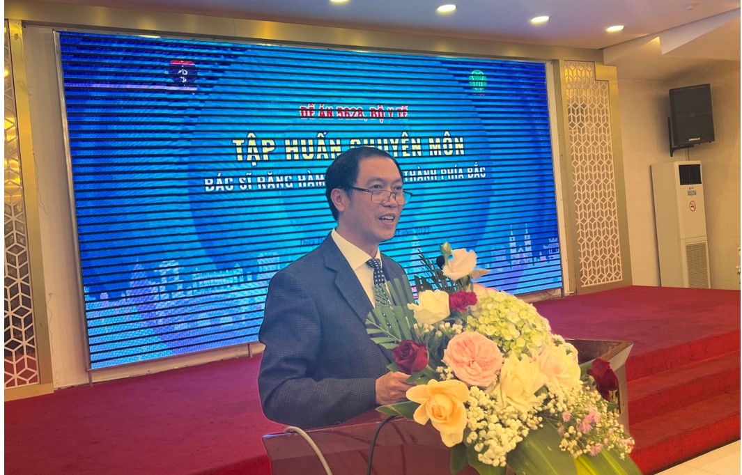 PGS.TS. Trần Kiêm Hảo, Giám đốc Sở Y tế Thừa Thiên Huế phát biểu chào mừng